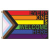 Generique Drapeau LGBT+ Welcome Here 90 x 150cm